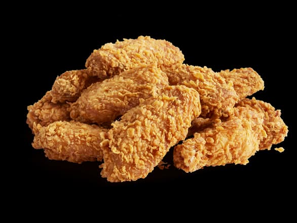 Fried plain wings